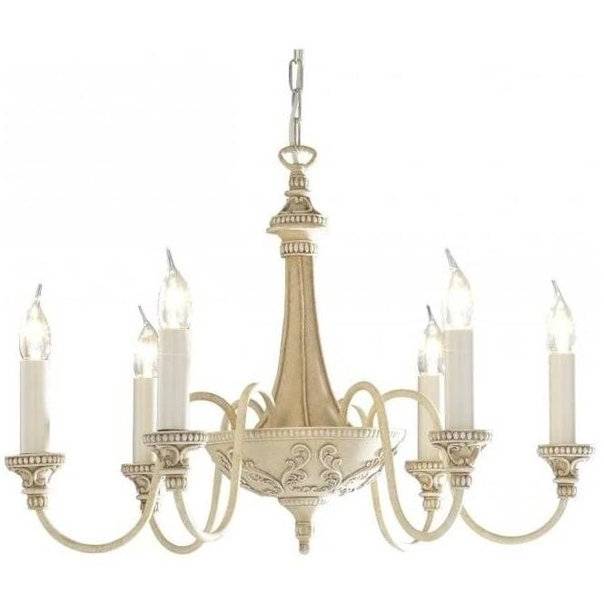 Cream Ceiling Light Bailey Elegant Edwardian Chandelier In French With French Style Ceiling Lights (Photo 7 of 15)