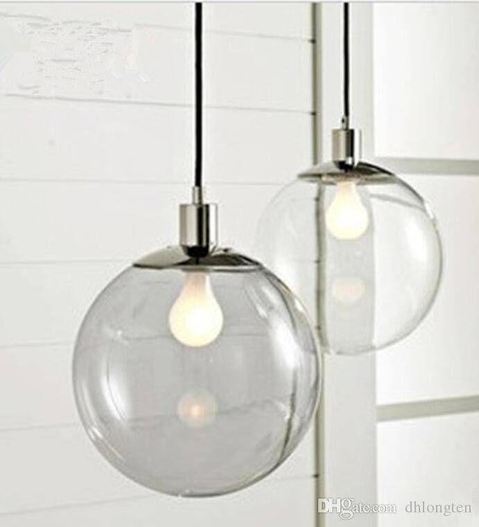 Discount Fashion Lamp Scandinavian Minimalist Glass Ball Pendant In Clear Glass Ball Pendant Lights (View 3 of 15)