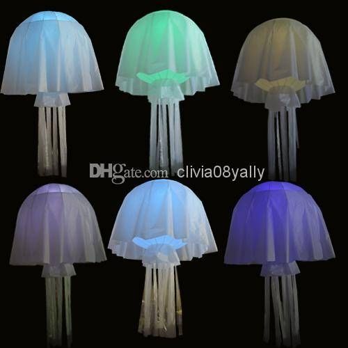 Discount Jellyfish Lamp Shade Inflatable Droplight Kitchen Pendant In Jellyfish Pendant Lights (Photo 13 of 15)