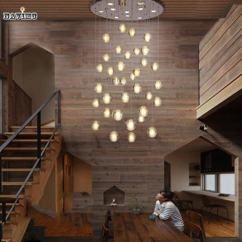 Discount Modern Led Crystal Pendant Lights Fixtures Magic Crystal Within Stairwell Pendant Lights (View 5 of 15)