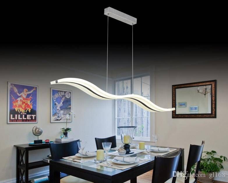 Discount New Led Lighting Pendant Lights Acrylic And Stainless Pertaining To Stainless Steel Pendant Lighting (View 7 of 15)