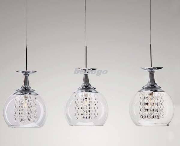 Discount New Modern Lights Crystal Wineglass Wine Glass Ceiling Pertaining To Wine Pendant Lights (Photo 14 of 15)
