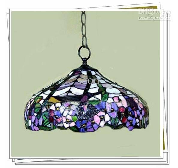 Discount Tiffany Style Elegant Stained Glass Pendant Light With Regard To Stained Glass Pendant Lights Patterns (Photo 10 of 15)