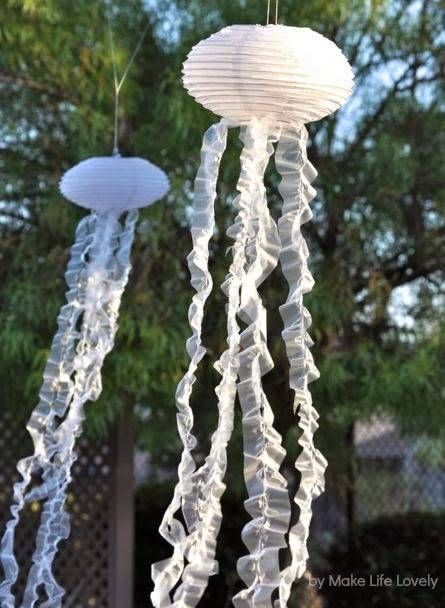 Diy Jellyfish Lamps – Completely Coastal Intended For Jellyfish Lights Shades (Photo 14 of 15)