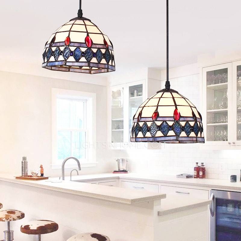 Double Pendant Lights And 2 Light Tiffany Type For Kitchen Within Tiffany Pendant Lights For Kitchen (View 2 of 15)