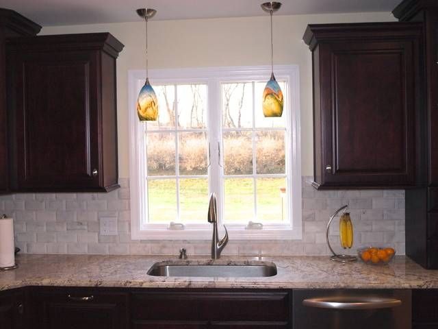 Double Pendant Lights Over Sink – Traditional – Kitchen – Newark With Regard To Double Pendant Lights For Kitchen (View 5 of 15)