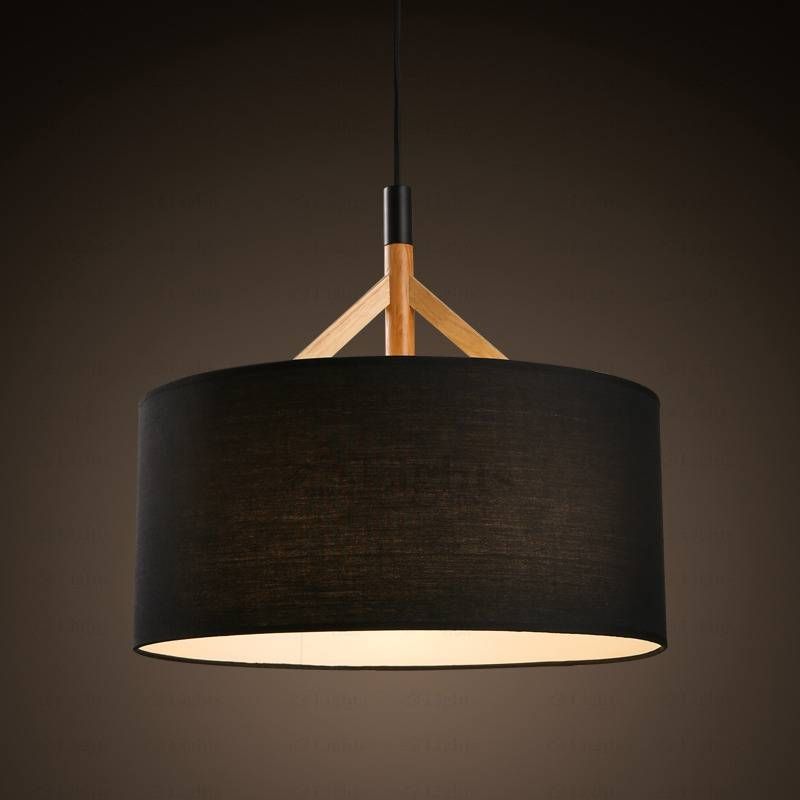Featured Photo of The 15 Best Collection of Black Drum Pendant Lights