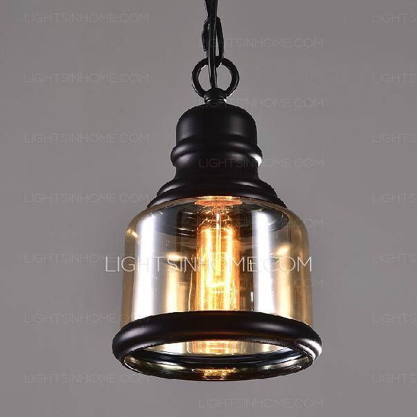 European Style Glass Shade E27/e26 Mini Pendant Lights For Bar Throughout Octagon Pendant Lights (View 8 of 15)