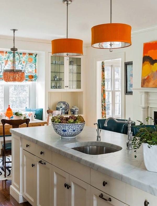 Fall Back To Great Lighting | English Traditions Blog In Orange Pendant Lights For Kitchen (Photo 6 of 15)