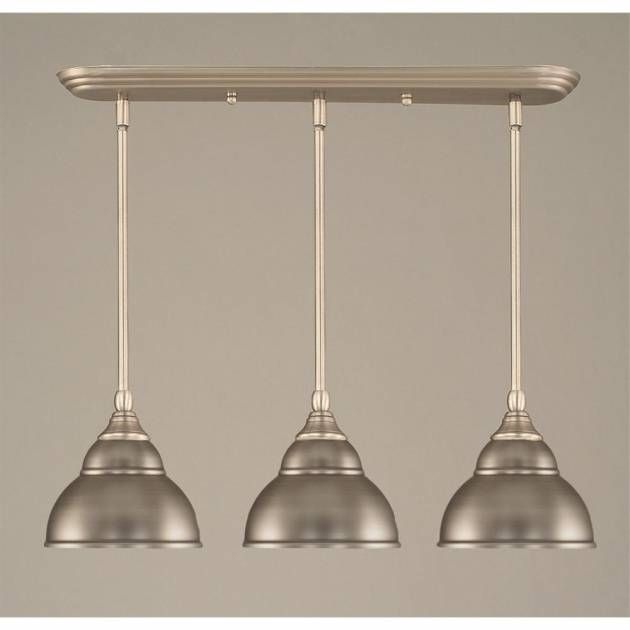 Fascinating Shop Kitchen Pendants At Lowes Satin Nickel Pendant With Regard To Satin Nickel Pendant Light Fixtures (Photo 4 of 15)