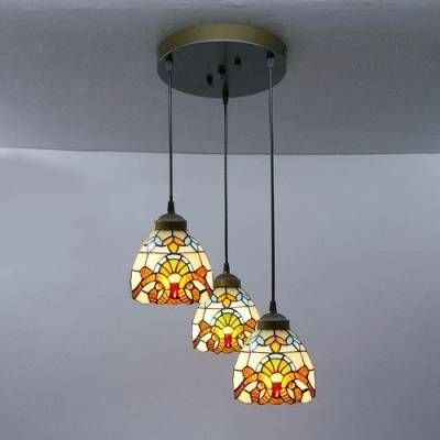 Fashion Style Multi Light Pendant Tiffany Lights – Beautifulhalo Inside Stained Glass Pendant Lights Patterns (View 7 of 15)