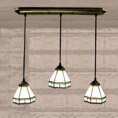 Fashion Style Pendant Lighting, Blue Tiffany Lights Regarding Stained Glass Pendant Lights Patterns (View 8 of 15)