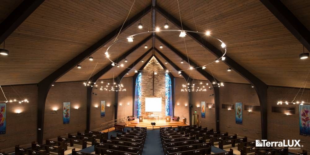 First Congregational – Terralux Intended For Church Pendant Lighting (View 11 of 15)