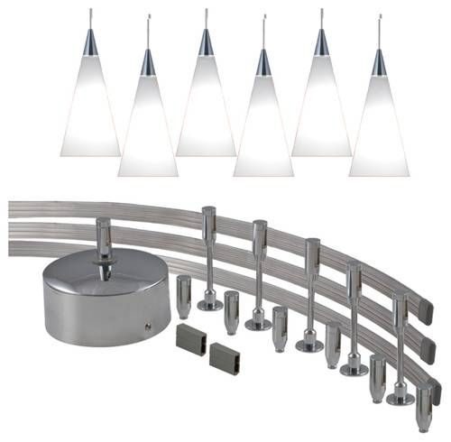 Flexible Track Light For Pendant Light And Spot Light Led Combo Throughout Flexible Track Lighting With Pendants (Photo 4 of 15)