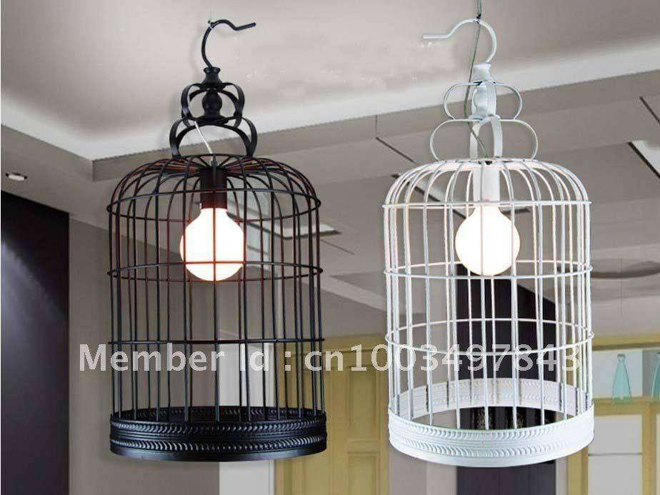 Free Shipping Dia.30cm Modern Bird Cage Pendant Light Iron Art Pertaining To Bird Cage Pendant Lights (Photo 10 of 15)