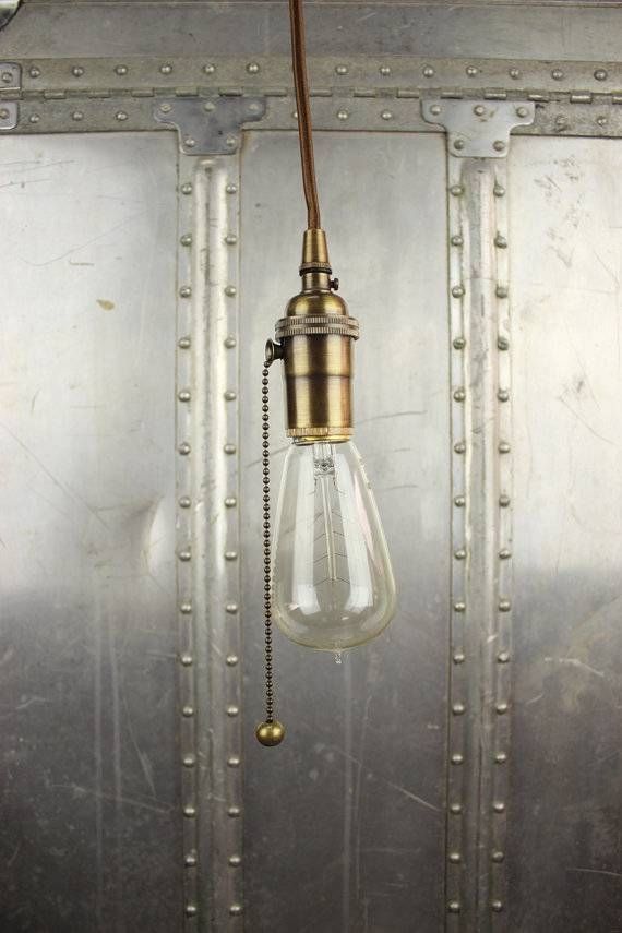 Free Shipping Industrial Pull Chain Plug In Pendant Light Intended For Pull Chain Pendant Lights (Photo 2 of 15)