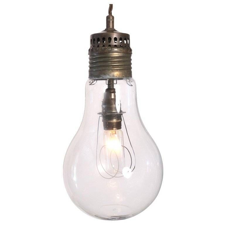Giant Exposed Light Bulb Ceiling Pendant At 1stdibs Pertaining To Giant Lights Bulb Pendants (View 2 of 15)