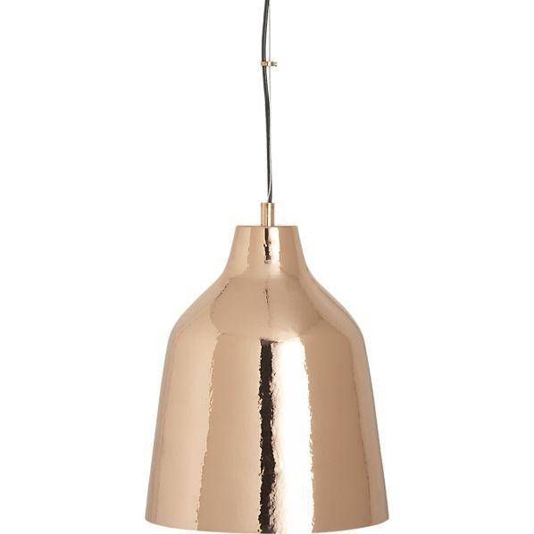 Hammered Copper Hanging Pendant Lamp In Hammered Copper Pendants (Photo 14 of 15)