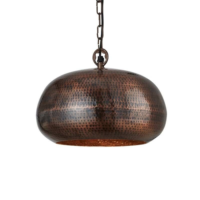 Hammered Metal Pendant – Bowl – Antique Bronze – Lighting Direct Intended For Hammered Metal Pendants (View 9 of 15)