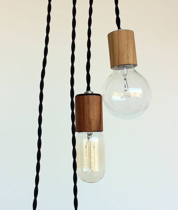 Hanging Lights That Plug In. . . Industrial Antique Brass Cage Within Plugin Ceiling Pendant Lights (Photo 14 of 15)