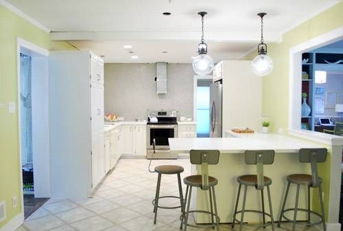 Hanging Two Oversized Glass Kitchen Pendants | Young House Love For Young House Love Pendant Lights (View 15 of 15)