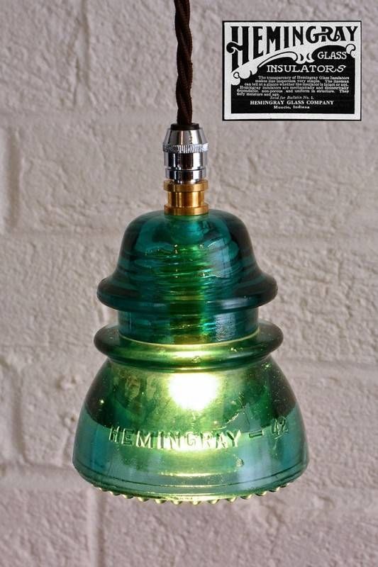 Hemingray 1950s Insulator Pendant Lighting | Id Lights Throughout Insulator Pendant Lights (View 5 of 15)