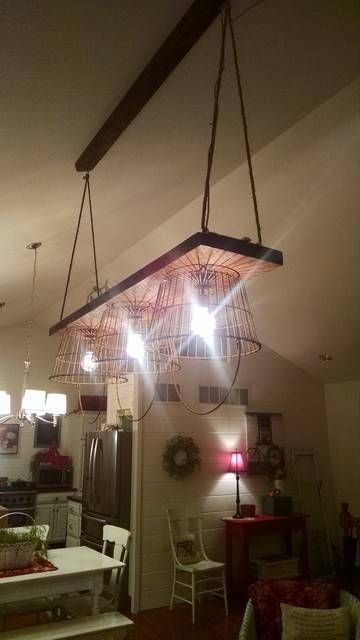 Industrial Rustic Reclaimed Wood Light Fixture With Reclaimed Pendant Lighting (View 4 of 15)