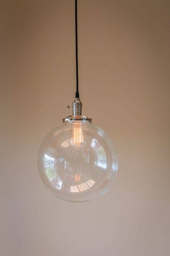Innovative Round Glass Pendant Lights 17 Best Ideas About Hanging Throughout Round Clear Glass Pendant Lights (Photo 9 of 15)