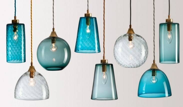 Interesting Colored Glass Pendant Lights Latest Colored Glass Regarding Turquoise Blue Glass Pendant Lights (Photo 10 of 15)