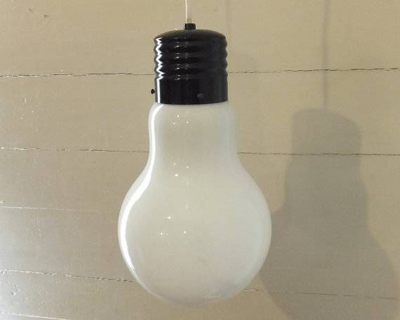 Items Similar To Ingo Maurer Light Bulb Pendant Lamp, Giant Light With Regard To Giant Lights Bulb Pendants (View 4 of 15)