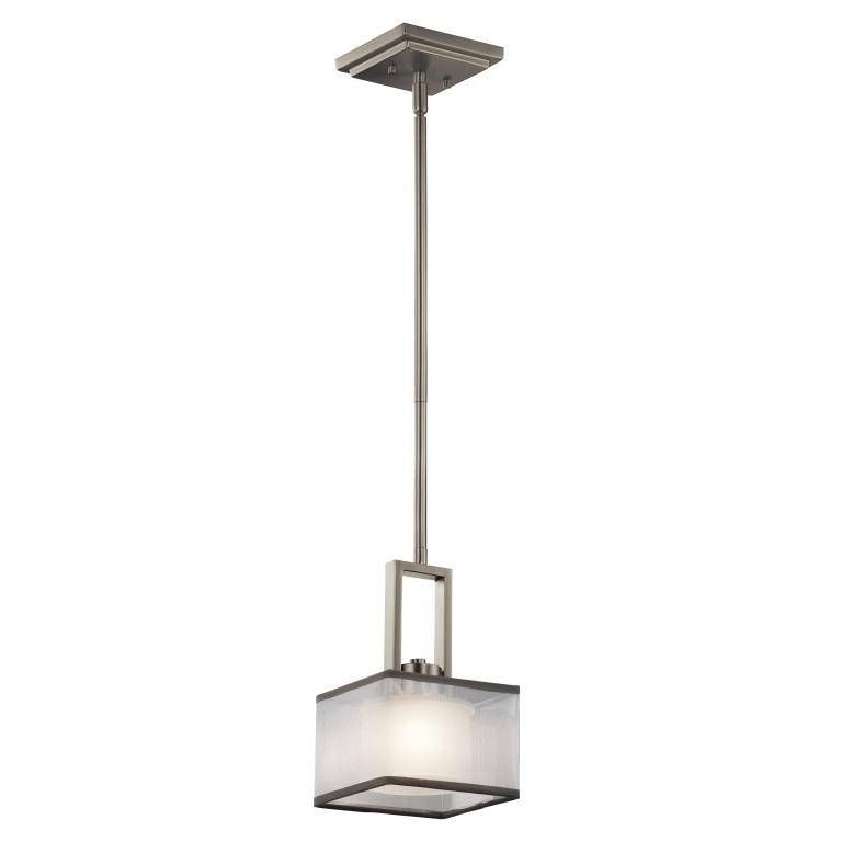 Kichler 43442ni Kailey Contemporary Brushed Nickel Finish 6" Wide Throughout Halogen Mini Pendant Lights (Photo 2 of 15)
