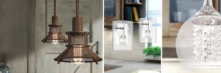 Kitchen Lighting – Designer Kitchen Light Fixtures | Lamps Plus For Lamps Plus Pendant Lights (View 9 of 15)
