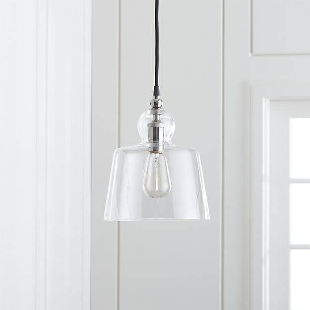 Lander Polished Nickel Pendant Light | Crate And Barrel Within Polished Nickel Pendant Lights (View 6 of 15)