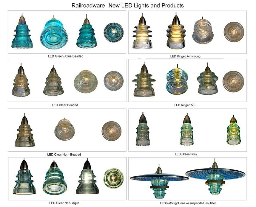 Led Insulator Light Pendant – Pony Insulator – Railroadware Inside Antique Insulator Pendant Lights (View 6 of 15)