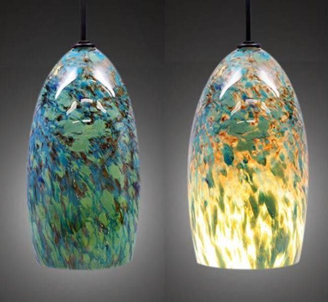 Lighting Blog | Blown Glass Pendant Lights For Unique Kitchens With Regard To Colored Glass Pendant Lights (View 6 of 15)