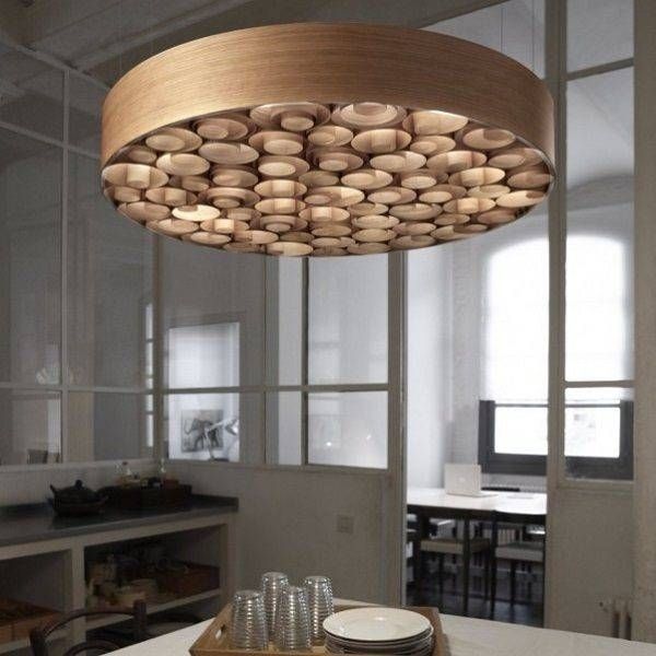 Lighting Design Ideas: Extra Large Drum Light Pendant Shades Within White Drum Lights Fixtures (Photo 11 of 15)