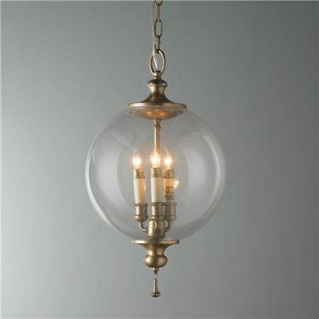 Lighting Design Ideas : Large Globe Pendant Light Clear Seeded Intended For Large Glass Ball Pendant Lights (Photo 8 of 15)