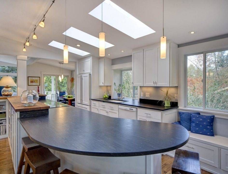 Lighting Ideas: Kitchen Track Lighting And Pendant Lamps Over Inside Vaulted Ceiling Pendant Lighting (Photo 9 of 15)