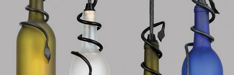 Lighting Introduces Unique Wine Bottle Pendants In Wine Bottle Pendants (Photo 5 of 15)
