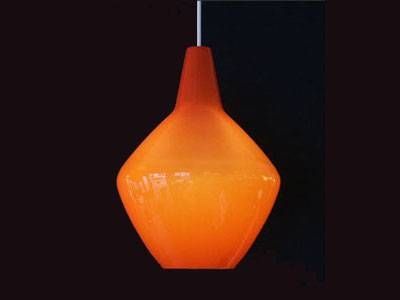 Lost City Arts Orange Pendant Lamp Throughout Orange Glass Pendant Lights (View 9 of 15)