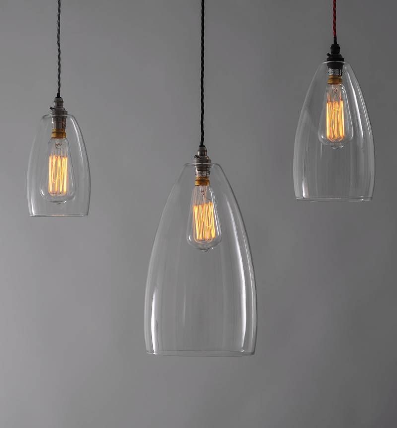 Lovely Glass Light Pendants Black Mini Pendant Light With Within Clear Glass Shades For Pendant Lights (View 13 of 15)