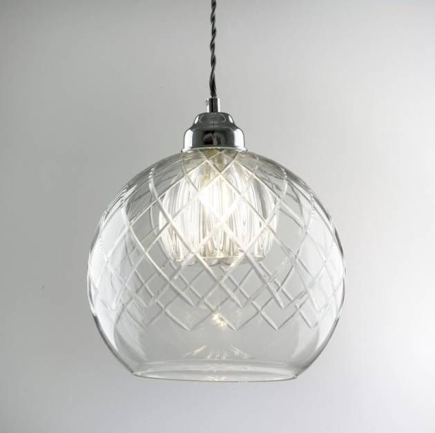 Lovely Pendant Smoked Crackle Glass Lights At 1stdibs Cracked In Cracked Glass Pendant Lights (Photo 4 of 15)