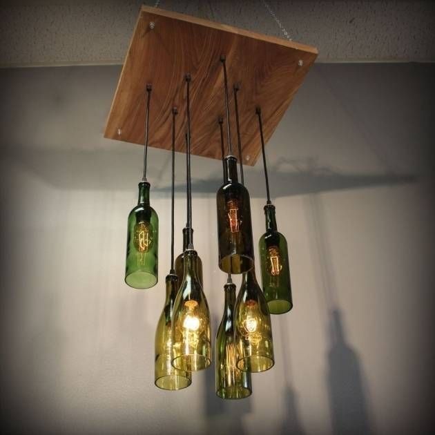 Marvelous Lamps Recycled Wine Bottle Pendant Light Kit Images For Wine Bottle Pendant Light Kits (Photo 11 of 15)