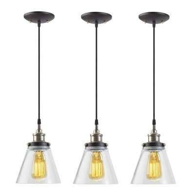 Mini – Bronze – Pendant Lights – Hanging Lights – The Home Depot Throughout Home Depot Pendant Lights (View 4 of 15)