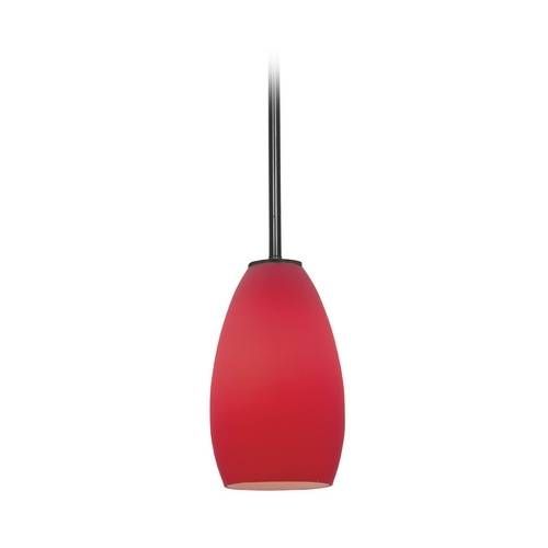 Modern Mini Pendant Light With Red Glass | 28012 2r Orb/red In Modern Red Pendant Lighting (View 5 of 15)