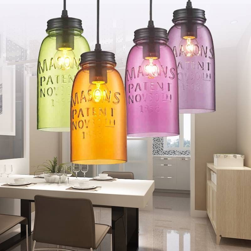 Modern Stainde Glass Pendant Light Fixtures Color Wine Shade Lamp Inside Coloured Glass Lights Shades (Photo 11 of 15)