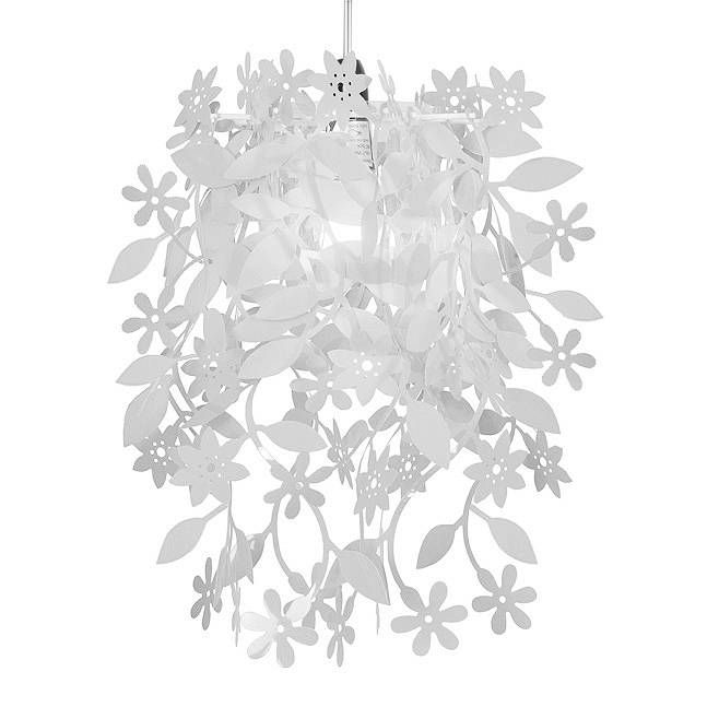 Modern White Leaf Flower Garland Ceiling Pendant Light Lamp Shade Regarding White Flower Pendant Lights (View 8 of 15)