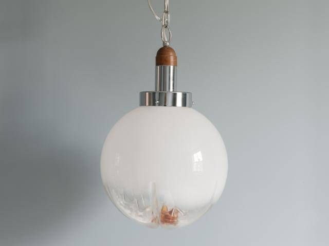 Murano Glass Flower Pendant Light From Mazzega For Sale At Pamono With White Flower Pendant Lights (View 9 of 15)