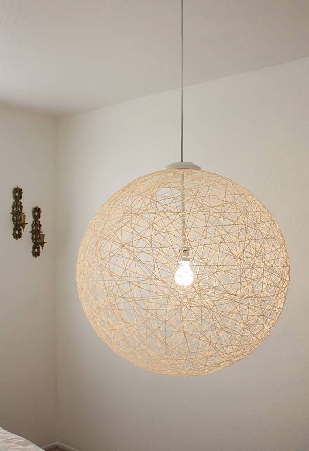 My Finished Diy Pendant Light . (View 4 of 15)