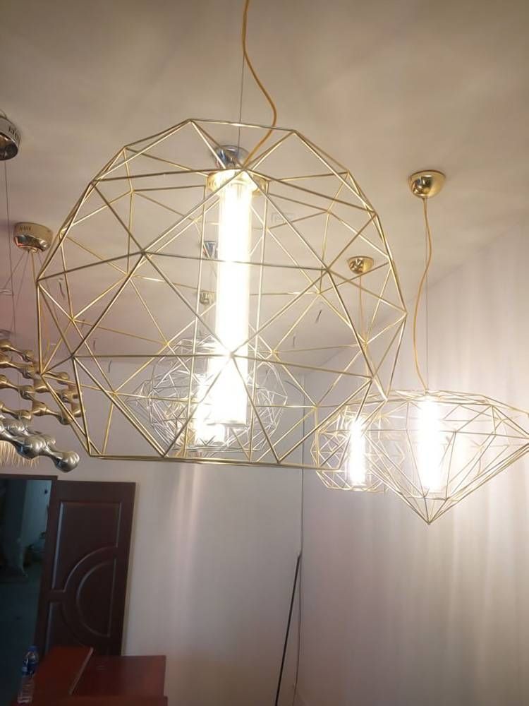 Nordic Simple Modern Led Iron Brid Nest Octagon Pendant Light With Regard To Octagon Pendant Lights (View 14 of 15)